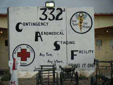 Sign for the Contingency Aeromedical Staging Facility