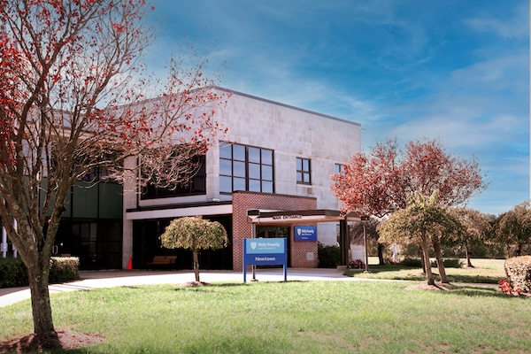 Exterior of HFU's Newtown East building