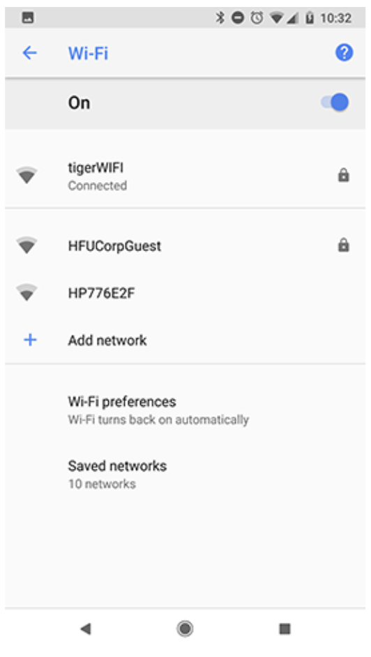 Android wifi connection settings image