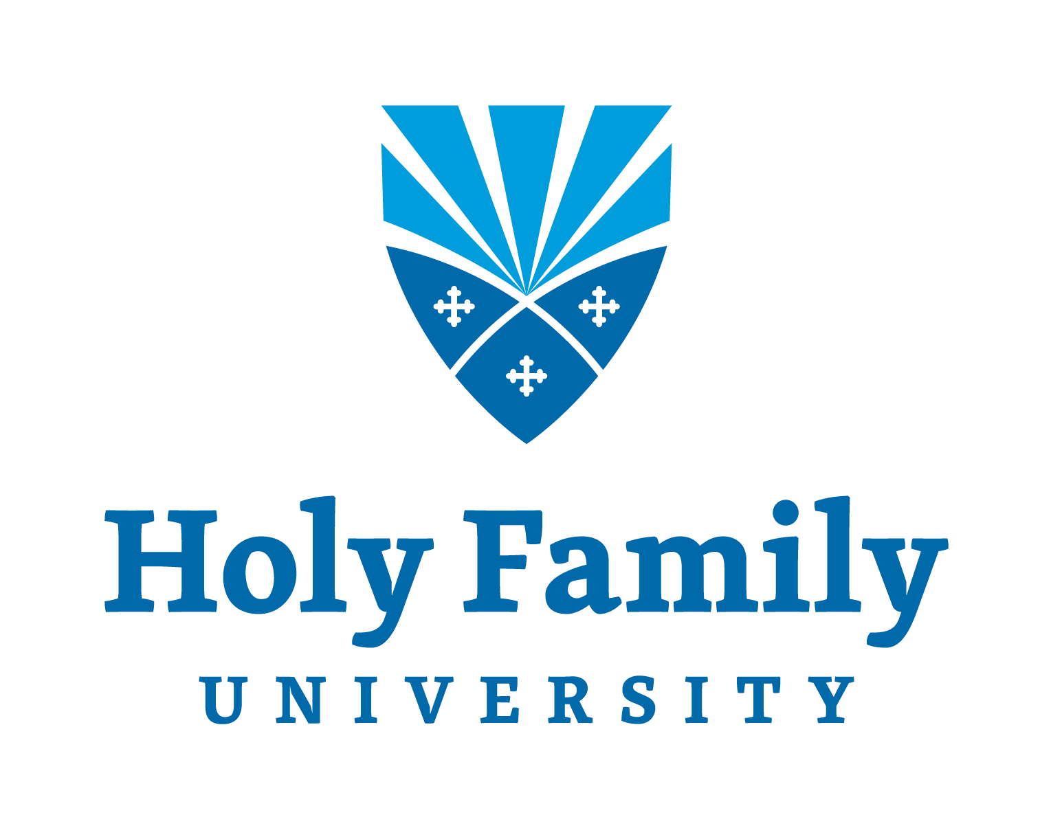 Holy Family University logo | vertical