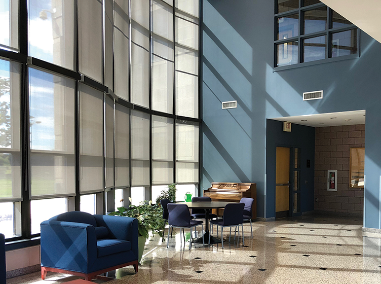 Exterior of HFU's Newtown East building